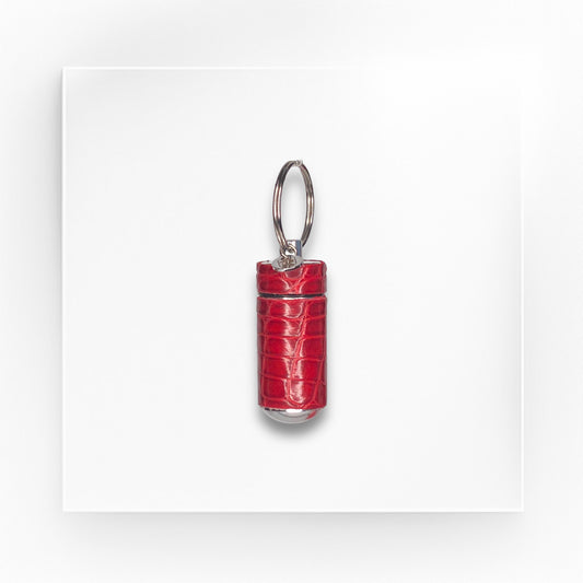 croco pill/stash keyring